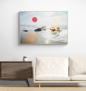Water Dotto (Framed Floater Canvas or Unframed Paper Print)